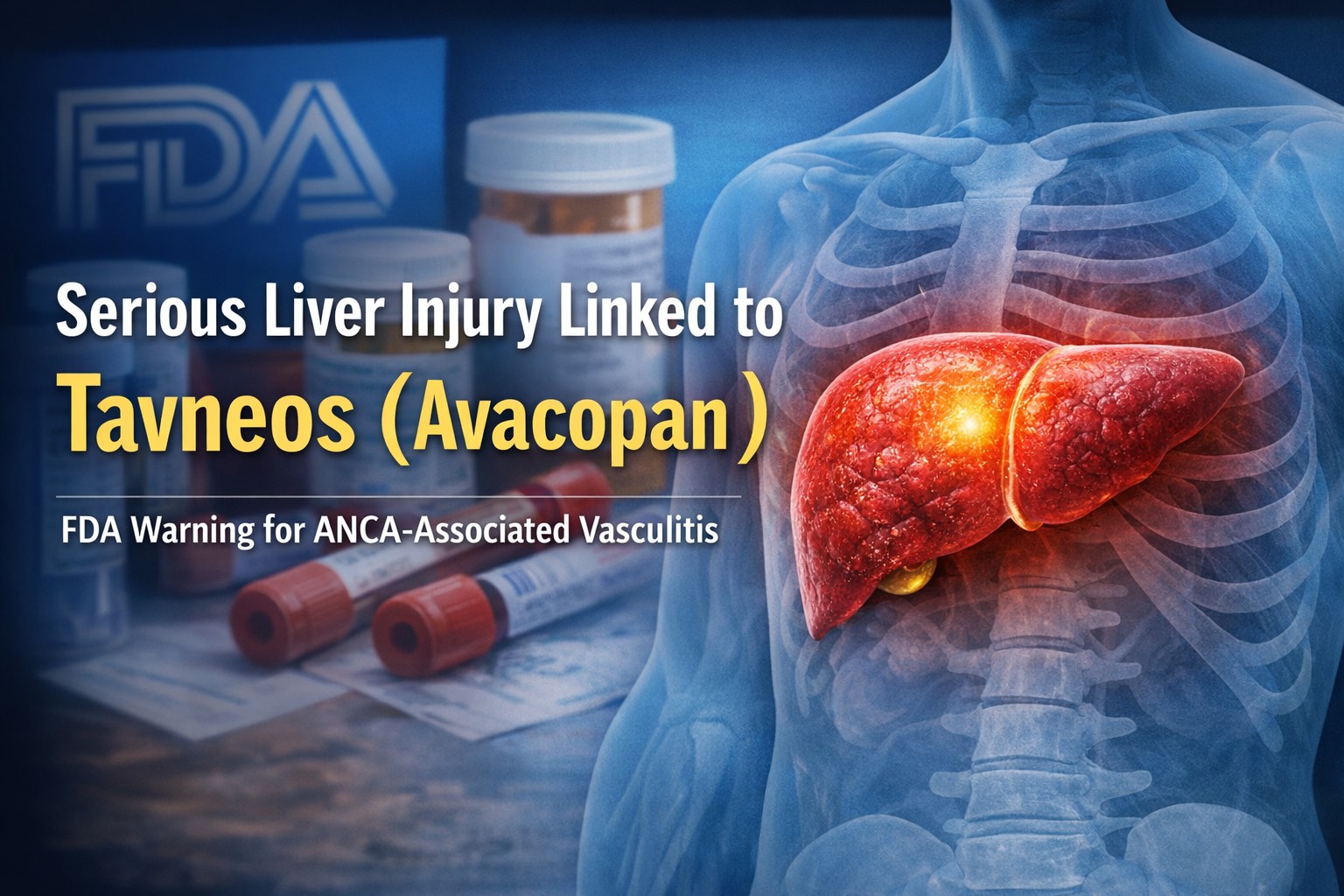 FDA Flags Serious Liver Injury Linked to Tavneos (Avacopan)