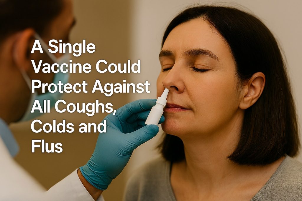Universal nasal vaccine for coughs, colds and flu.  How a single spray could change winter.